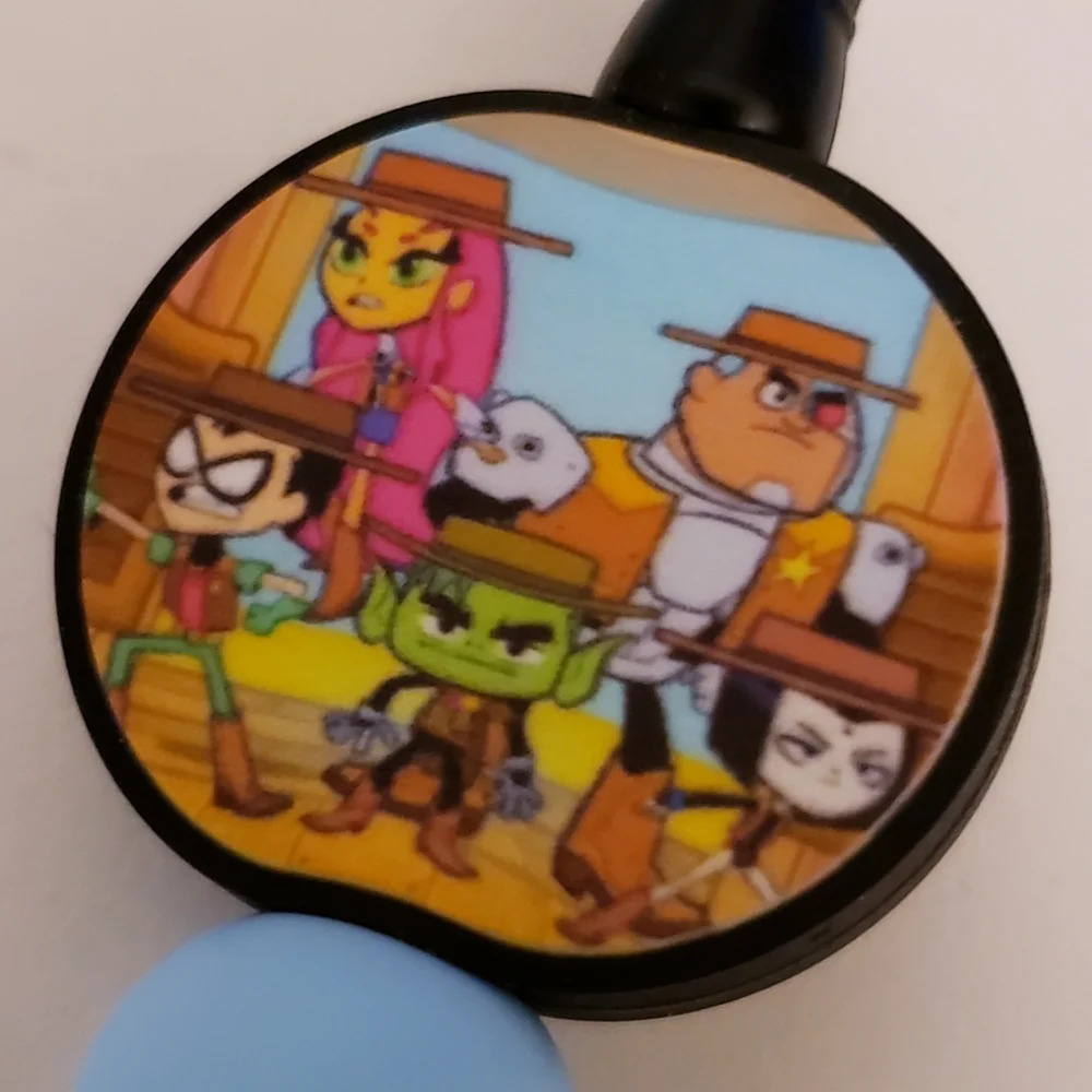 Handmade Teen Titans Go Silicone Focal Bead Pen